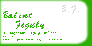 balint figuly business card